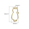 Unique Bargains Alloy Necklace Resin Casting Cat Shaped Pendant Frames 1.5" 20 Pcs - 2 of 4