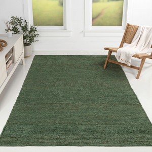 JONATHAN Y Griffin Rustic Farmhouse Woven Jute Solid Indoor Area Rug - 1 of 4