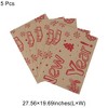 Unique Bargains Gift Wrap Paper Christmas Kraft 27.56"x19.69" 5 Pcs - 3 of 4