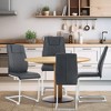 Dining Chairs Set of 4, Minimalist Modern Upholstered Chair with Metal Legs, Ideal for Home, Office, Kitchen, or Dining Room - 3 of 4