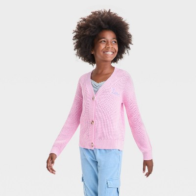Girls' Embroidered Button-Front Cardigan - Cat & Jack™