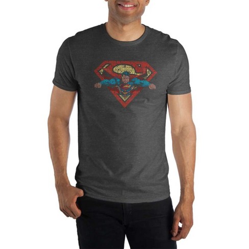 Superman Flying Out Of Logo Men's T-Shirt Tee Shirt - image 1 of 1