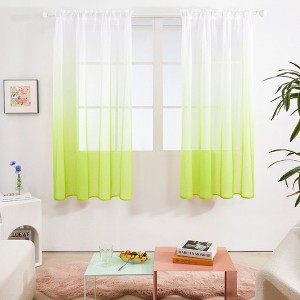 Deconovo Ombre Sheer Curtain Panel Pair(2 Panel) - 1 of 4