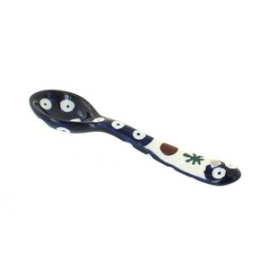 Blue Rose Polish Pottery 1739 Zaklady Sugar Spoon - 1 of 1