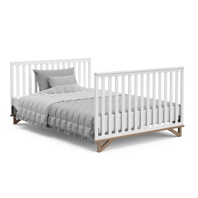 Santa Monica White and Driftwood 5-in-1 Convertible Crib