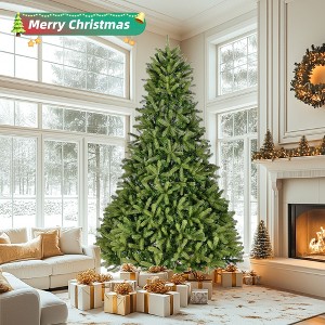 TIRAMISUBEST 6/9FT Christmas Tree Memory Wire with Tips Hinged PVC Easy Assembly Holiday Xmas Tree Indoor Decor - 1 of 4