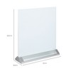 ECR4Kids MessageStor Glass Magnetic Dry-Erase Board with Storage Stand and Magnets, White - 2 of 4