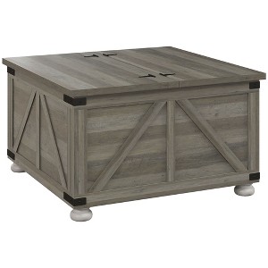NicBex Modern 31.5" Square Coffee Table with Flip Top and Hidden Storage for Living Room and Office - 1 of 4