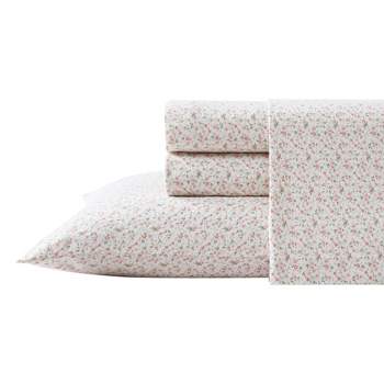 Laura Ashley Brushed Cotton Cozy Flannel Sheet Collection