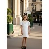 2Bunnies Girls' Textured Puff Sleeve Dress - 2 of 4