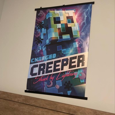 Trends International Minecraft - Creeper Boom Framed Wall Poster Prints  Black Framed Version 14.725 X 22.375 : Target