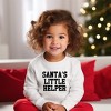 The Juniper Shop Santa's Little Helper Words Toddler Graphic Sweatshirt - 2 of 3