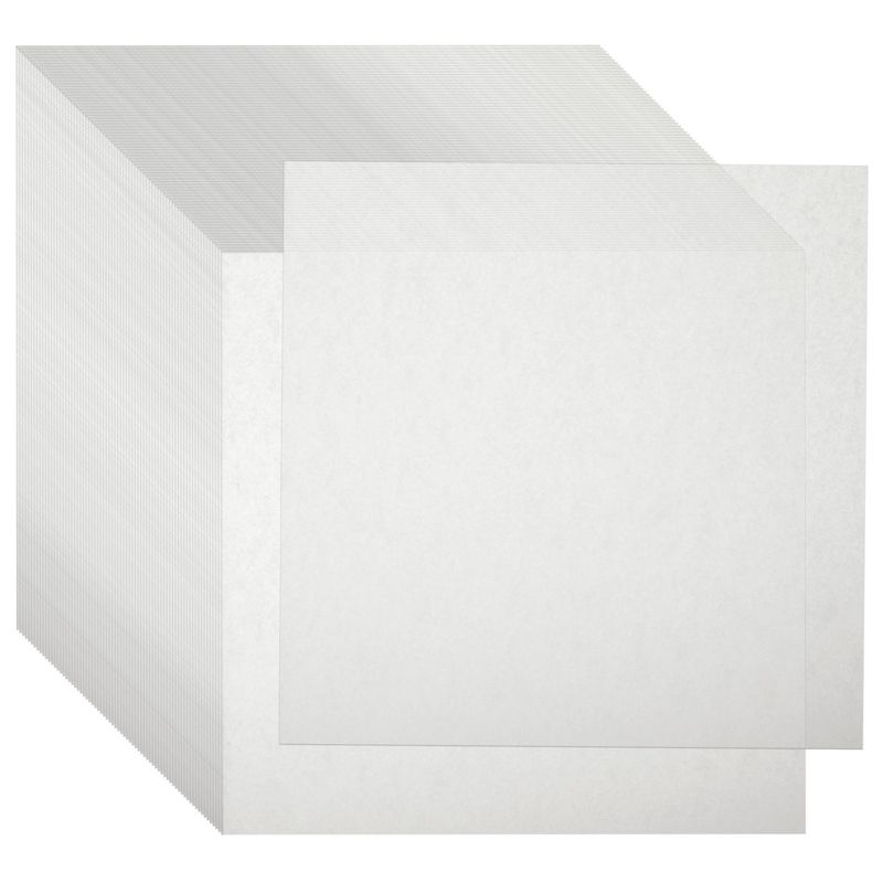 Juvale 500 Pack Square Wax Paper Sheets for Baking & Wrap Food, White, 6", 1 of 10