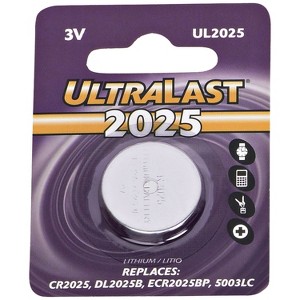 Ultralast® UL2025 CR2025 Lithium Coin Cell Battery in Silver - 1 of 1