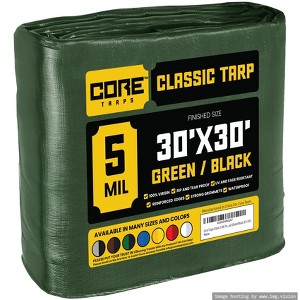 Core Tarps Heavy Duty 5 Mil Tarp Cover, UV Resistant, Rip Proof for Roof, Camping, Patio, Pool, Boat - 1 of 4