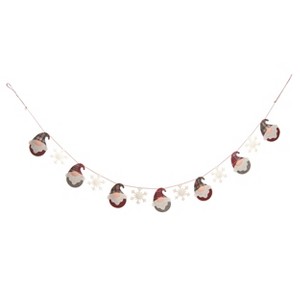 Transpac Polyester 71.65 in. Multicolor Christmas Festive Gnome Banner - 1 of 3