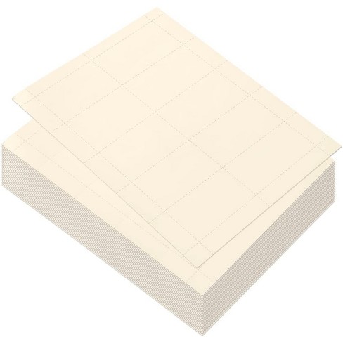100 Sheets-blank Business Card Paper - 1000 Business Card Stock For Inkjet  And Laser Printers, 170gsm, Ivory, 3.5 X 1.9 Inches : Target
