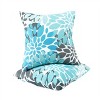 Chery Life 2 Pack Outdoor Throw Pillows, Waterproof & Fade-Resistant Patio Cushions (18x18 Inch) - 2 of 4