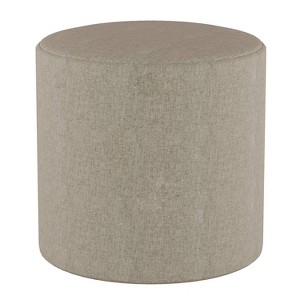 Round Ottoman in Zuma Feather Gray - Project 62