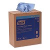 Tork Industrial Paper Wiper, 4-Ply, 8.54 x 16.5, Unscented, Blue, 90 Towels/Box, 10 Boxes/Carton - 2 of 4
