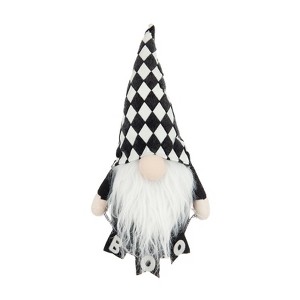 SEVOBAL Party Decorations and Accessories Fabric Sitting Gnome with Orange Knit Hat Perfect for Parties Halloween, Black White, 83"*4.7"*15.7" - 1 of 4