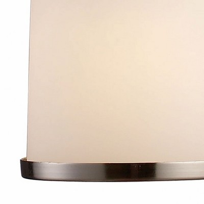 Satin Nickel Mini Pendant with Frosted Glass Shade