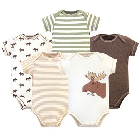 Baby Boy Cotton Bodysuits 5pk