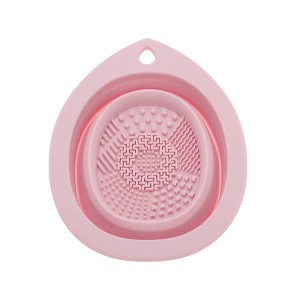 Unique Bargains Teardrop Shape Makeup Brush Cleaning Mat 1 Pc - 1 of 4