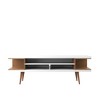 ORRD 70" TV Stand in Maple Cream - Mid-Century Modern Media Console for 65 inch TV with Storage Shelves - 2 of 4