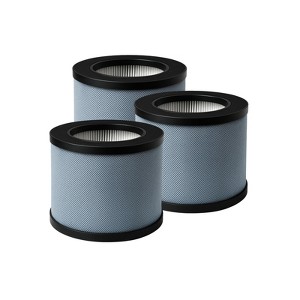 Nispira JH01 MK01 3-in-1 HEPA Filter Replacement For Air Purifier AROEVE MK01, ALROCKET JH06, Elechomes EPI081 EP1081, 3 Packs - 1 of 4