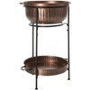 Naka Indoor/Outdoor Beverage Tub W/ Stand PIT2006 - Antique Copper/Black - Safavieh - image 3 of 4