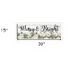 HomeRoots Merry and Bright White Framed Print Wall Art - 3 of 3