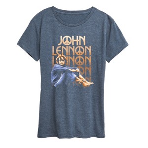 Women's - John Lennon - Vintage Look Short Sleeve Graphic T-Shirt - 1 of 4