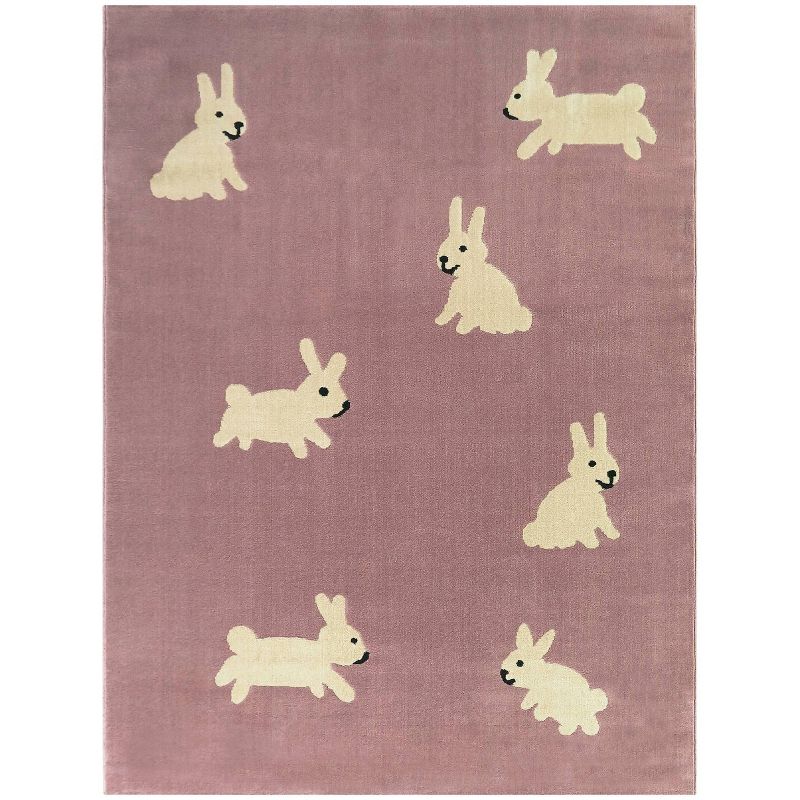 Hop Rabbit Kids' Area Rug Purple - Balta Rugs, 1 of 6