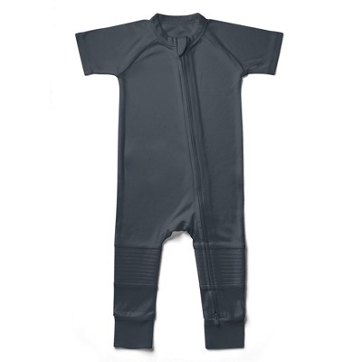 Image of goumikids baby viscose from bamboo + organic cotton S/S romper - Midnight 0-3m