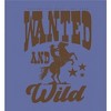 Cowboy "Wanted And Wild" Adult Crew Neck Short Sleeve Tee - 2 of 3