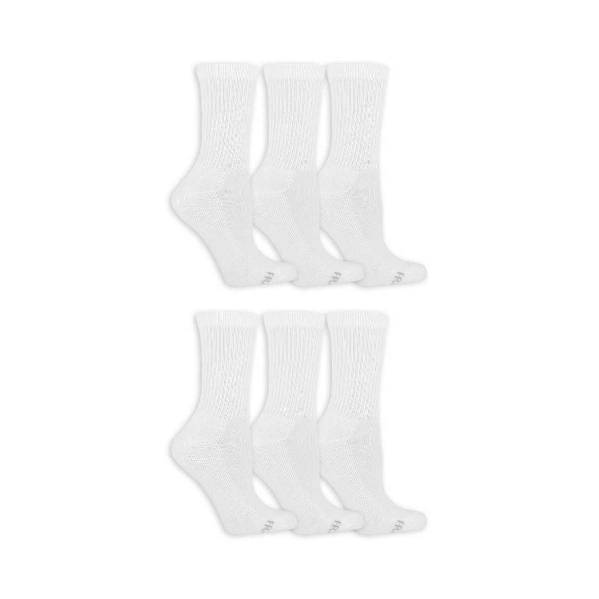 Fruit of the Loom Women's 6pk Comfort Cushion Crew Socks - 8-12 - thumbnail 2