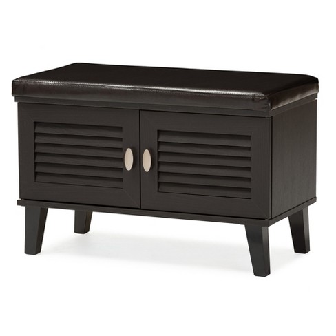 Contemporary shoe best sale storage bench