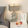 Vintage Table Lamp with Ornate Base, 27.95" Tall, Distressed Finish, Home Decor Accent, 1pc - 2 of 4