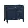 KTMBDW 36'' Bathroom Vanity without Sink, Freestanding Bathroom Storage Vanity Cabinet 2 Drawers and a Tip-out Drawer, Solid Wood Frame, Blue - 4 of 4