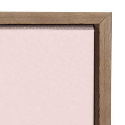 Sylvie Daisies Pink and Gold Framed Canvas Wall Art