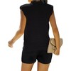 Lounge Knit 2 Piece Sets for Women Sleeveless Mock Neck Sweater Tops with Soft Knit Pull-on Shorts Sweater Vest Sets - 2 of 4