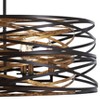 Minka Lavery Dark Bronze Mosaic Gold Chandelier 26" Wide Modern 6-Light Fixture for Dining Room House Foyer Kitchen Entryway Home - 3 of 4