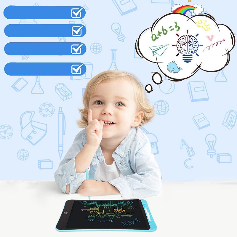 Link Kids LCD 10inch Color Writing Doodle Board Tablet Electronic Erasable Reusable Drawing Pad Educational & Learning Toy, 4 of 7