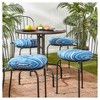 Kensington Garden 4pc 15"x15" Outdoor Bistro Chair Cushions - 2 of 4