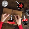 Big Dot of Happiness Red Carpet Hollywood - Assorted Hanging Movie Night Party Favor Tags - Gift Tag Toppers - Set of 12 - 2 of 4