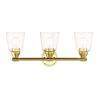 Livex Lighting Catania 3 - Light Vanity in  Polished Brass