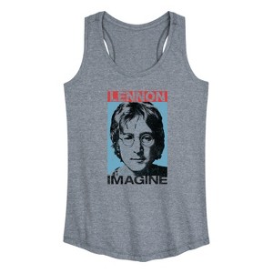 Women's - John Lennon - John Lennon Imagine Graphic Racerback Tank - 1 of 4