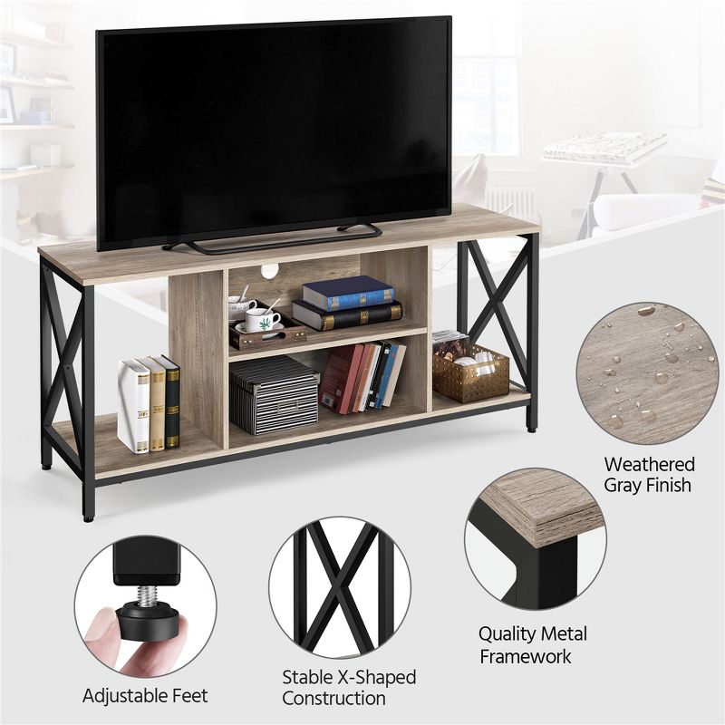 Yaheetech 55-Inch Wide TV Stand TV Console Table for 60-Inch TV, 4 of 8