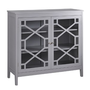 Fetti Large Cabinet Gray - Linon